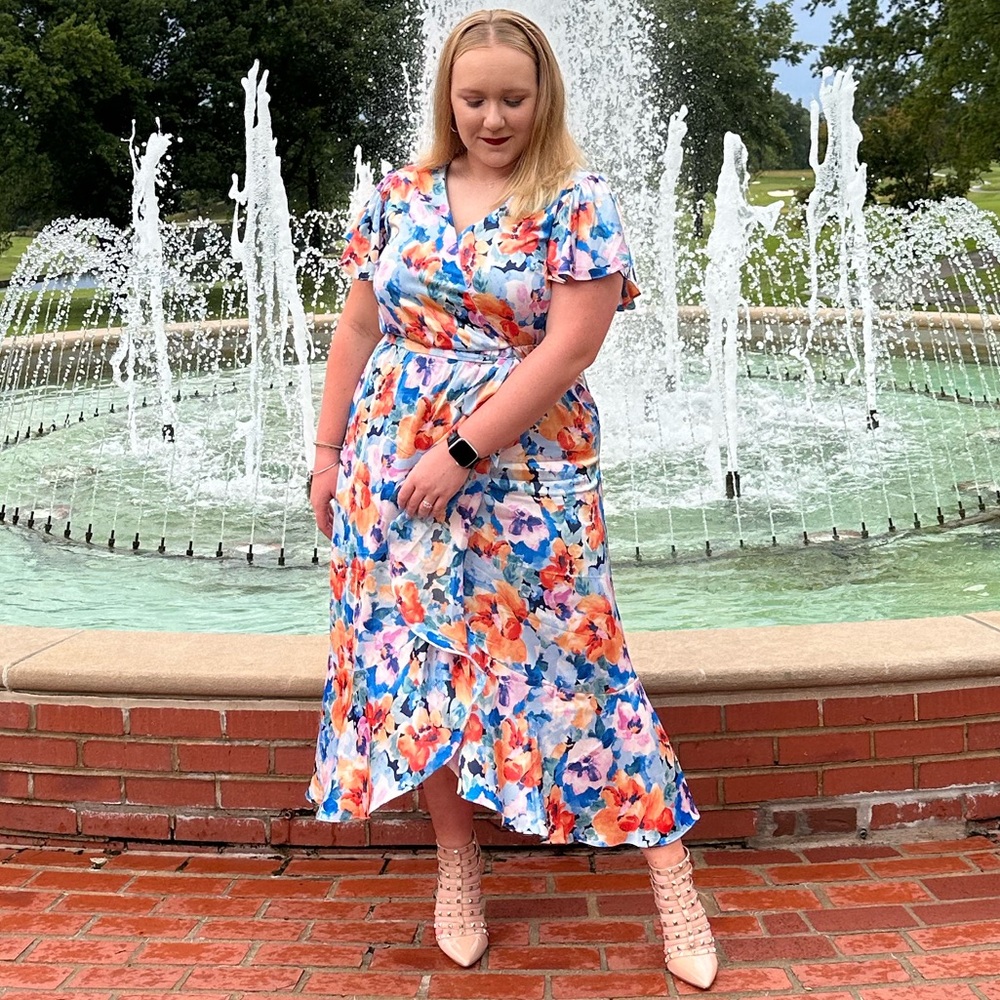 Floral Wrap Dress